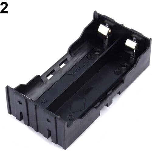 18650 Battery Case Holder 2 Slots 3.7V DIY Battery Storage Box 65mm