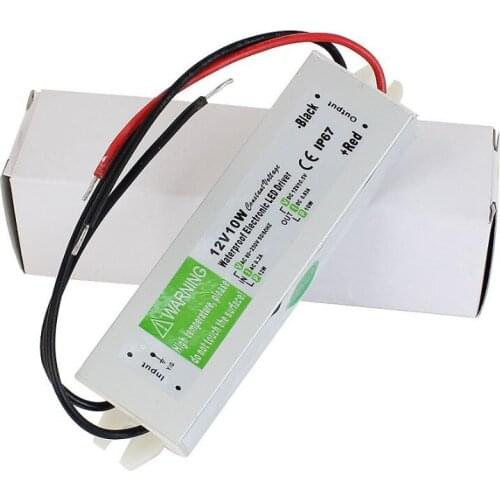 DC 12V 10W Waterproof Electronic LED Driver Transformer Power Supply 110V 220V to 12V for underwater light Free ship 10pcs/lot
