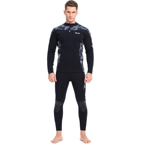 Premium Neoprene Wetsuit 2mm Two Pieces Man Diving Wetsuit For Surfing And Spearfishing Knee Protection Snorkeling Wet Suit