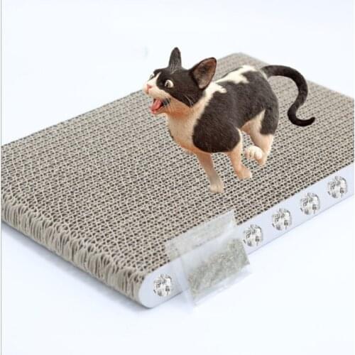 Corrugated Paper Cat Scratch Board Catnip Cat Scratching Pad Pet Cat Toys Pet Supplies