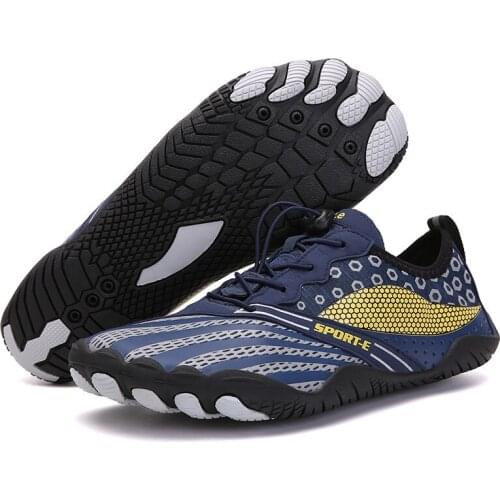 Outdoor Shoes Summer Nonslip Water Hiking Shoes Men Waterproof Breathable Trekking Shoes Lightweight Elastic Seaside Aqua Shoes