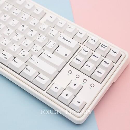 Keycaps Cover Japanese PBT Sublimation Key-Cap Cherry height Profile 134 Keys Compatible 87/104/108/84/64/98/96/68