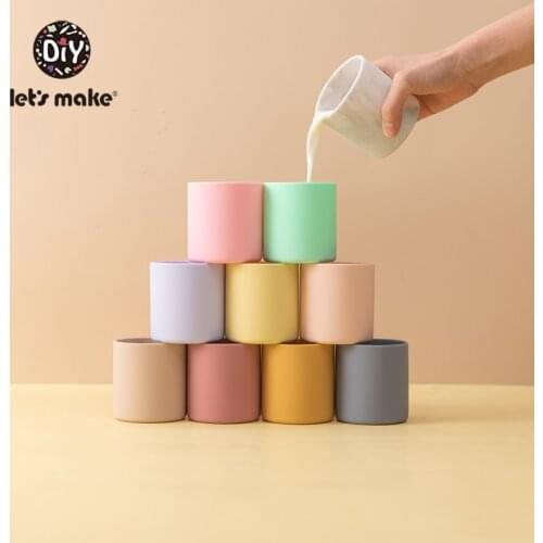 LetS Make Silicone Water Cup Baby Tableware Food Grade Free BPA For Toddlers & Kids With Silicone Baby Baby Gift