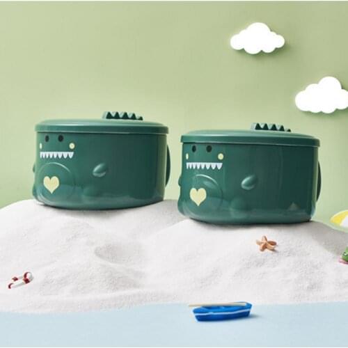 850Ml 304 Stainless Steel Dinosaur Instant Noodle Bowl With Lid Student Dormitory Instant Noodle Bowl Canteen Rice Bowl