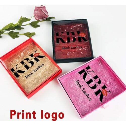 Wholesale 3 pairs and 4 pairs Lash Box New Design Empty Lash Boxes With Tray Rectangle Case Eyelashes Packaging Box Print Logo