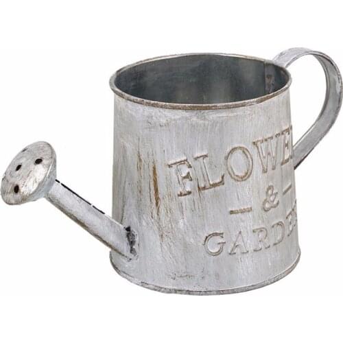 HOT Vintage Iron Bucket Flower Pot Plant Hanging Basket Pastoral Style Crafts Wall Home Desktop Decor Photo Props