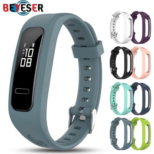 Silicone Sport Watch Band Strap For Huawei Band 3e 4e Huawei Honor Band 4 Running Version Smart Watch Bracelet Wrist Band