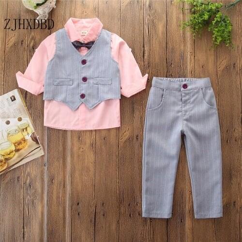 Wedding Boys Suits Set Formal Kids Blazer Toddler Boy Suits Best Design Suit for Boy Costume Baby Boy Outfits Children Clothes