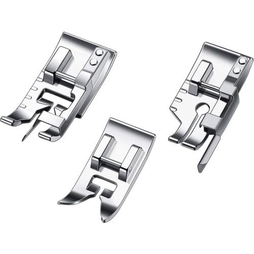 1 Set 3pcs Multifunctional Useful Plastic Presser Feet Sewing Machine Presser Feet