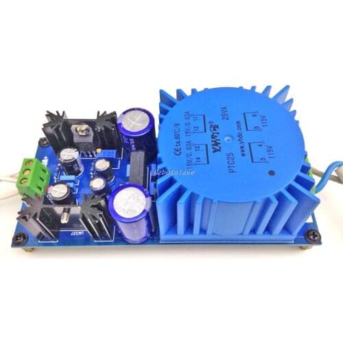15W 25W LM317 LM337 Transformer Output Adjustable Voltage Regulator Preamplifier Power Supply Board For Audio Amplifier