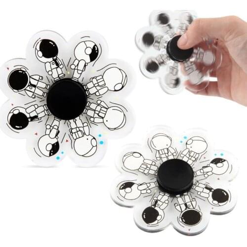 3D Running Cartoon Anime Figure Astronaut Spinner Turn Villain Antistress Fidget Toy Finger Dynamic Changing Gyro Hand Spinner