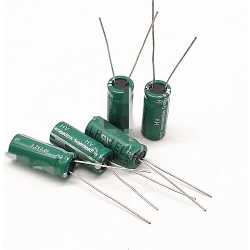 5pcs 2.7V 3.0F HV series winding high current toy power supply 2.7V3F Driving recorder capacitor 2.7V3F