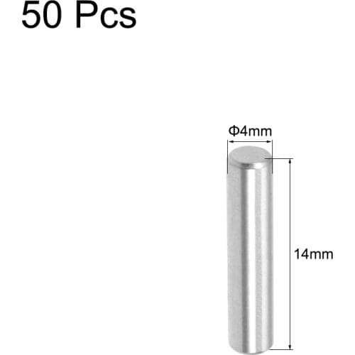 50Pcs M3 M4 Cylindrical Pin Locating Dowel 304 Stainless Steel Shelf Support Pin Fasten Elements 6mm-30mm Tool Hardware