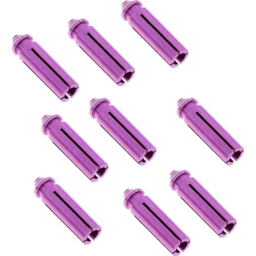 9 Pieces Anodised Aluminum Dart Savers / Protectors Purple