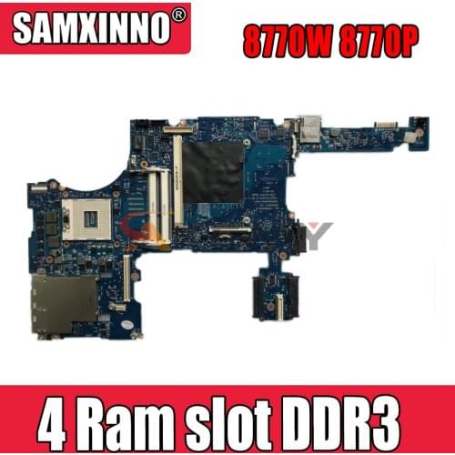 Akemy For HP Elitebook 8770W 8770P Laptop Motherboard 688746-001 688746-601 4 Ram slot DDR3 with GPU slot