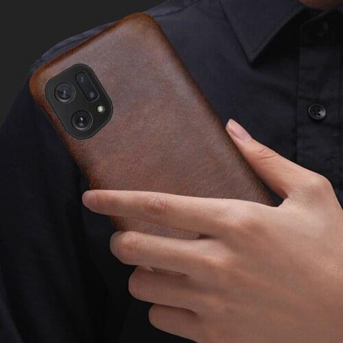 Genuine Leather Phone Case For OPPO Find X2 R15 R17 Reno Z 2 2Z 2F 3 Pro Ace A5 A9 2020 A11X K3 K5 Crazy Horse Skin Back Cover