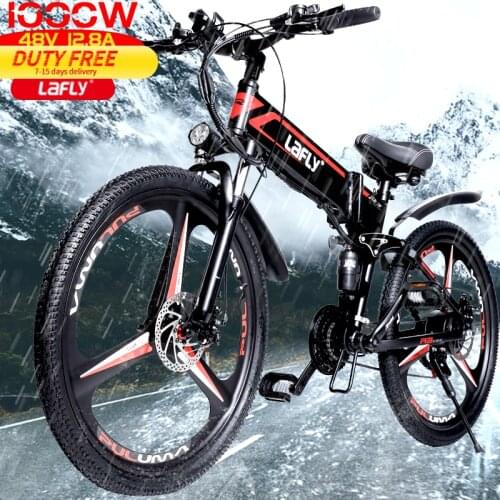 LAFLY X-3 electric bicycle folding 48V lithium assisted mountain bike cross-country variable speed 26inch ebike