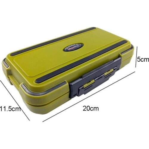 20*12*5CM DIY Fishing Tackle Box Waterproof Double Side Storage Box For Lure Hooks Carp Fishing Accessories 30 Compartments J378