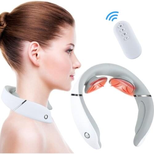 Neck Massager Neck Vibration Kneading Massage Relieve Shoulder Pain Fatigue Treat Cervical Spondylosis Cervical Strain