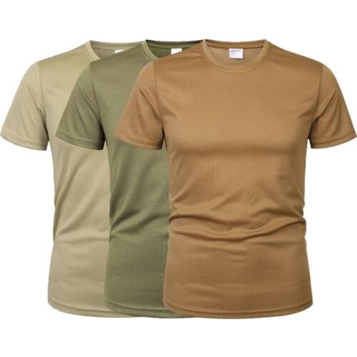 Men Camouflage Tactical T Shirt Army Military ShortSleeve O-neck Quick-Drying gym T Shirts Casual Oversized 4XL