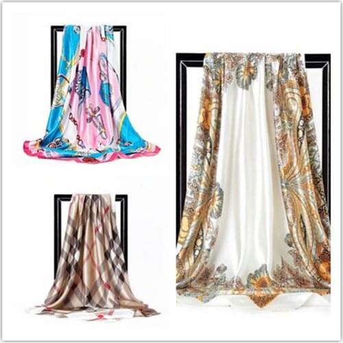 New super-beautiful eye-catching silk fashion fabric silk garment fabric width 90cm*90cm HGF04