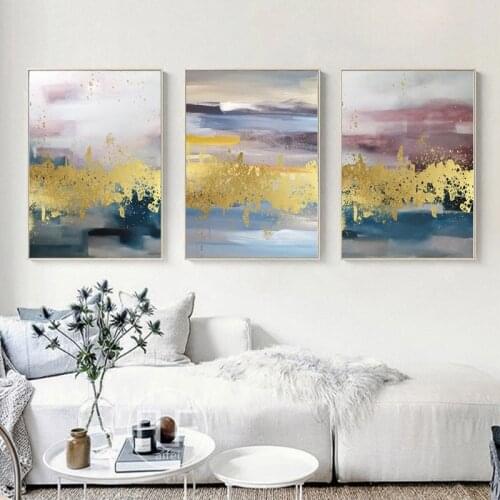 New Chinese Style Modern Abstract Oil Canvas Painting Modular Art Wall Pictures For Living Room Home Decoration Posters Unframed