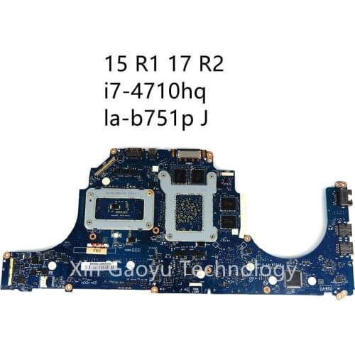 Original For Dell for Alienware 17 r2 laptop motherboard i7-4710hq 2.50ghz aap10 la-b751p Jm7p2 0Jm7p2 100% Fully Test