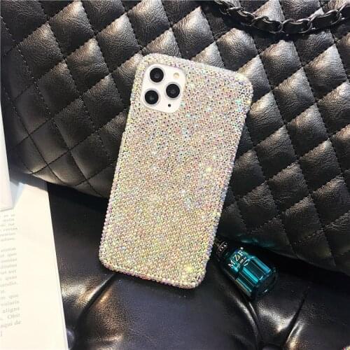 Full Bling Crystal Diamond Case Cover For Samsung Galaxy Note 20 10 9 8 S21 S20 Ultra S10E S10/9/8 Plus Luxury DIY Handmade Case
