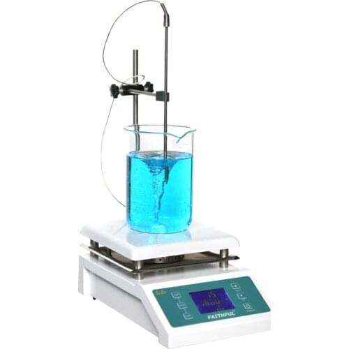 SH-II-4C Laboratory Magnetic Stirrer with Heating Hotplate Blender mixer Temperature LCD Digital Control Display