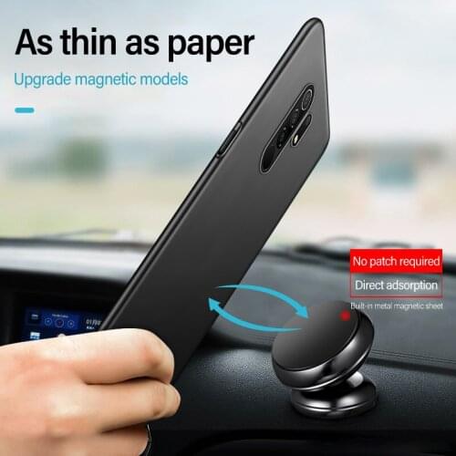 Ultra-thin Magnetic Hard Matte PC Phone Case For Xiaomi Redmi Note 9 8 7 6 5 Mi 10 9 8 T Lite X2 F2 Pro Frosted Shockproof Cover