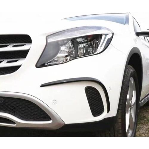 Fit For Mercedes Benz gla200 / 220 refitting fog lamp fangs decoration paste gla front wind knife piano black fog