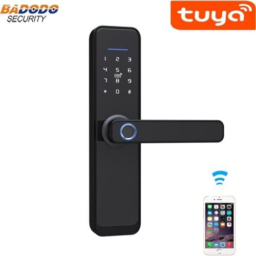 WiFi Tuya APP remote control Intelligent Fingerprint Lock X2 support password IC card mechanical key