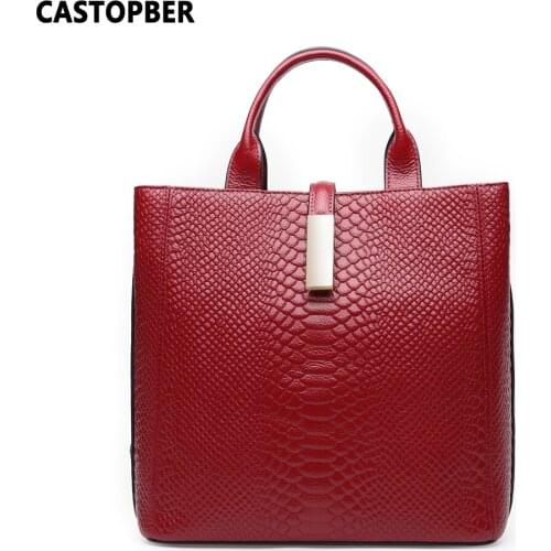 Womens Leather Purses Shoulder Bag Genuine Leather Cowhide Crocodile Pattern Ladies Handbags For Women Crossbody Bags Designer