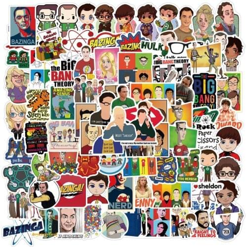 50/100pcs TV Drama TBBT Stickers Vinyl Waterproof Stickers for Teens Adults Luggage Laptop Bike Skateboard Supplies
