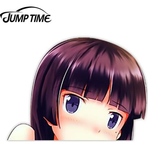 Jump Time 13 x 8.8cm Car Stickers Gokou Ruri Cute Anime Car Decals Scratch-proof Refrigerator Surfboard Vinyl Decoration