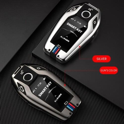 Zinc Alloy Car Key Case LED Display Cover For BMW 5 7 series G11 G12 G30 G31 G32 i8 I12 I15 G01 X3 G02 X4 G05 X5 G07 X7