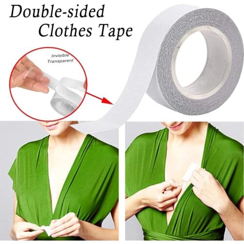 Double Sided Body Tape Self-Adhesive Bra Clothes Dress Shirt Secret Sticker Clear Lingerie Tape Anti-naked Invisible Chest Patch