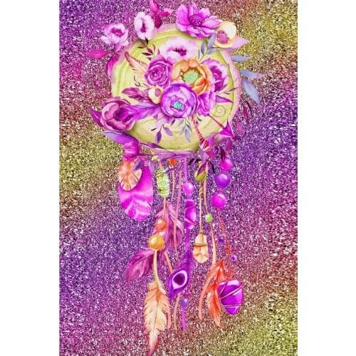 JMINE Div 5D Indian Dream Catcher flower Full Diamond Painting cross stitch kits art Scenic 3D paint by diamonds