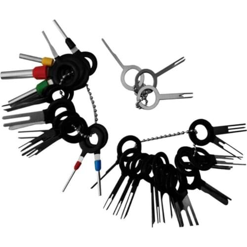 41 Pcs Car Terminal Ejector Kit Needle Retractor Wire Plug Connector Extractor Puller Release Pin Auto Parts Maintenance