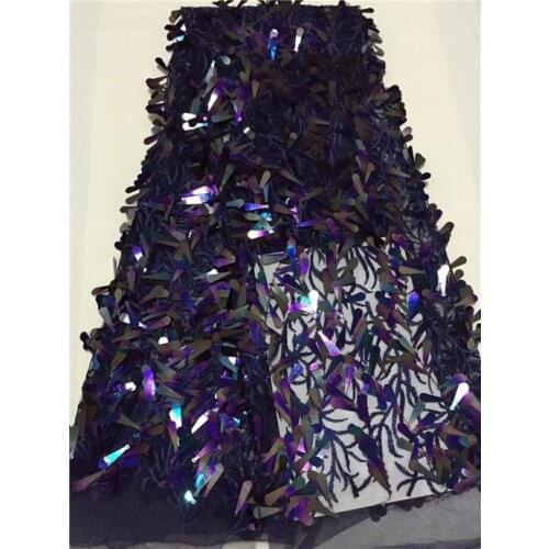 2018 Hot Sell French Silver/Gold Sequins lace fabric,High Quality African Sequins Tulle Mesh Net Lace /guipure Swiss lace Fabric