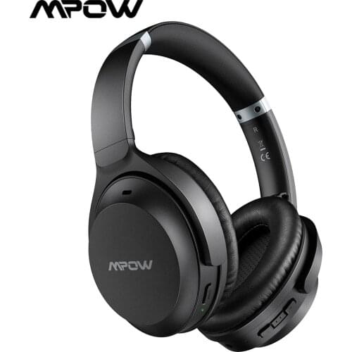 Mpow H12 IPO Active Noise Cancelling Headphone Bluetooth 5.0 Wireless Over-Ear Headphone with CVC 8.0 Mic & 40 Hrs Playing Time