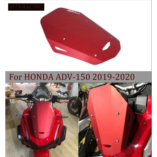 MTKRACING For HONDA ADV150 ADV 150 Front windscreen Aluminum wind deflectors 2019-2020