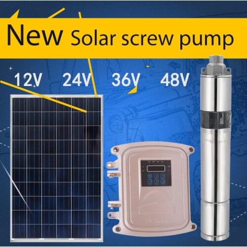 Solar borehole pump 109m high head solar water pump for deep well submersible pump for solar energy solar pump 48