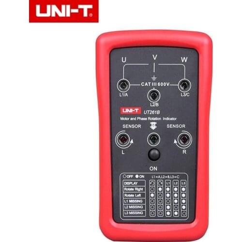 New Electronic UNI-T UT261B Phase Sequence and Motor Rotation Indicators Tester Meters