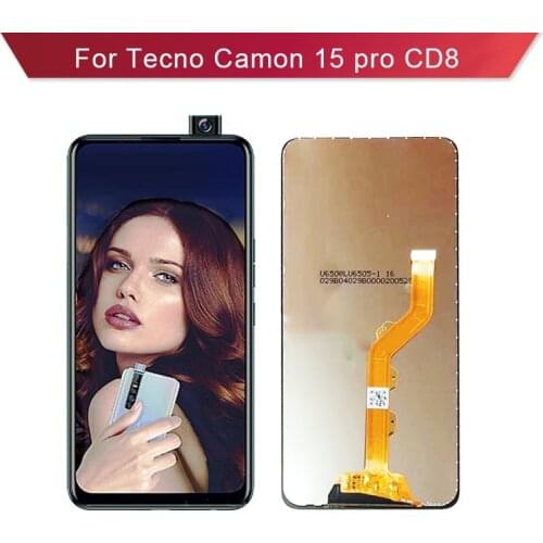 For Tecno Camon 15 Pro CD8 Full LCD Display Assembly Complete Touch Screen Digitizer Replacement