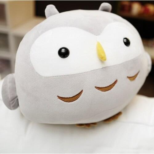 Plush Soft Owl Toy Pillow 30/35 cm Stuffed Animal Plump Owl Toy for Childrens Day Gift Or Bedroom Decoration Bed Toy