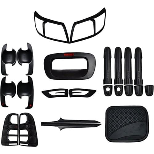 FIT FOR HILUX Vigo body kit cover TRIMS head rear lights cover handle covers 12-14 22PCS/SET FOR VIGO