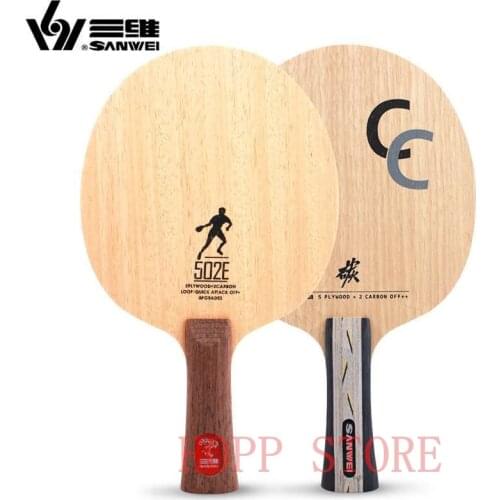 SANWEI 502E Table Tennis Blade 5 plywood+ 2 LD carbon fiber All-around training ping pong racket bat paddle