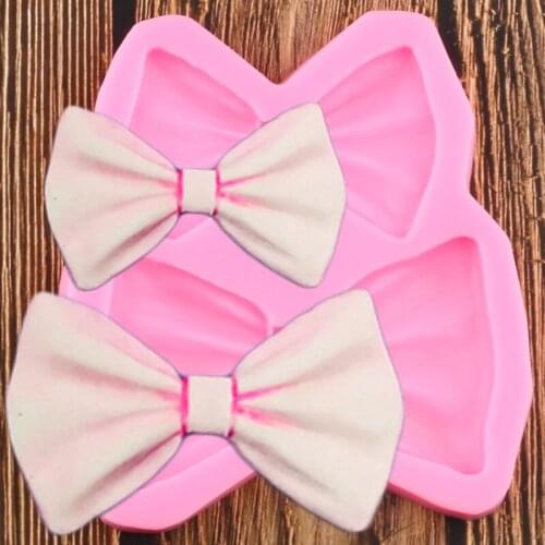 Cartoon Bow Silicone Molds Wedding Fondant Cake Decorating Tools DIY Cupcake Baking Chocolate Mould Candy Polymer Clay Moulds