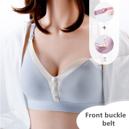 BreastFeeding super elastic soft front buckle Maternity bra Pregnant top nursing vest wire-free Nursing Bras pregnant underwear